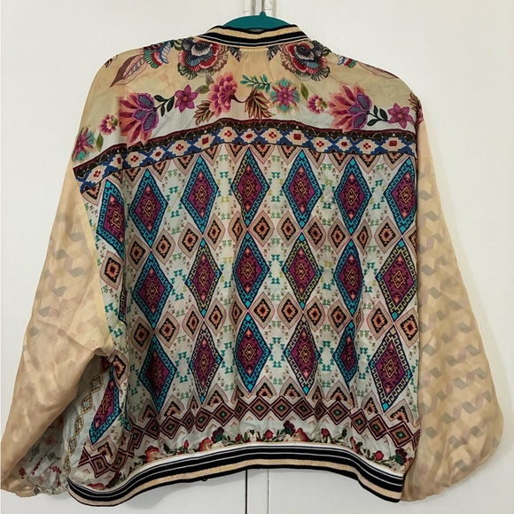 Silk Reversible Johnny Was Jacket - Picture 2 of 4